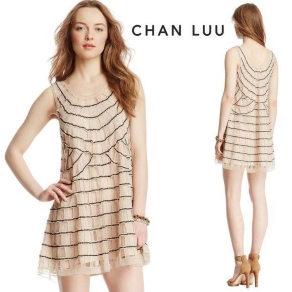 Chan Luu embroidered sheer dress
